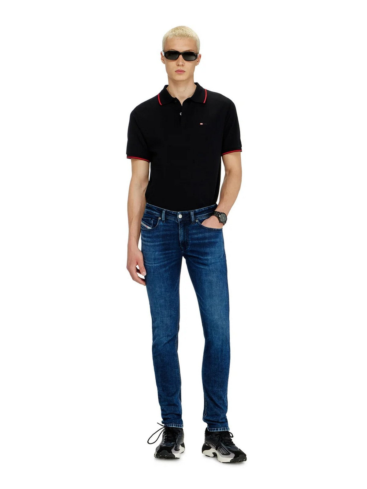 DIESEL Jeans Uomo 1979 SLEENKER L.30 PANTALONI Blu - A03595 0KBBD 01