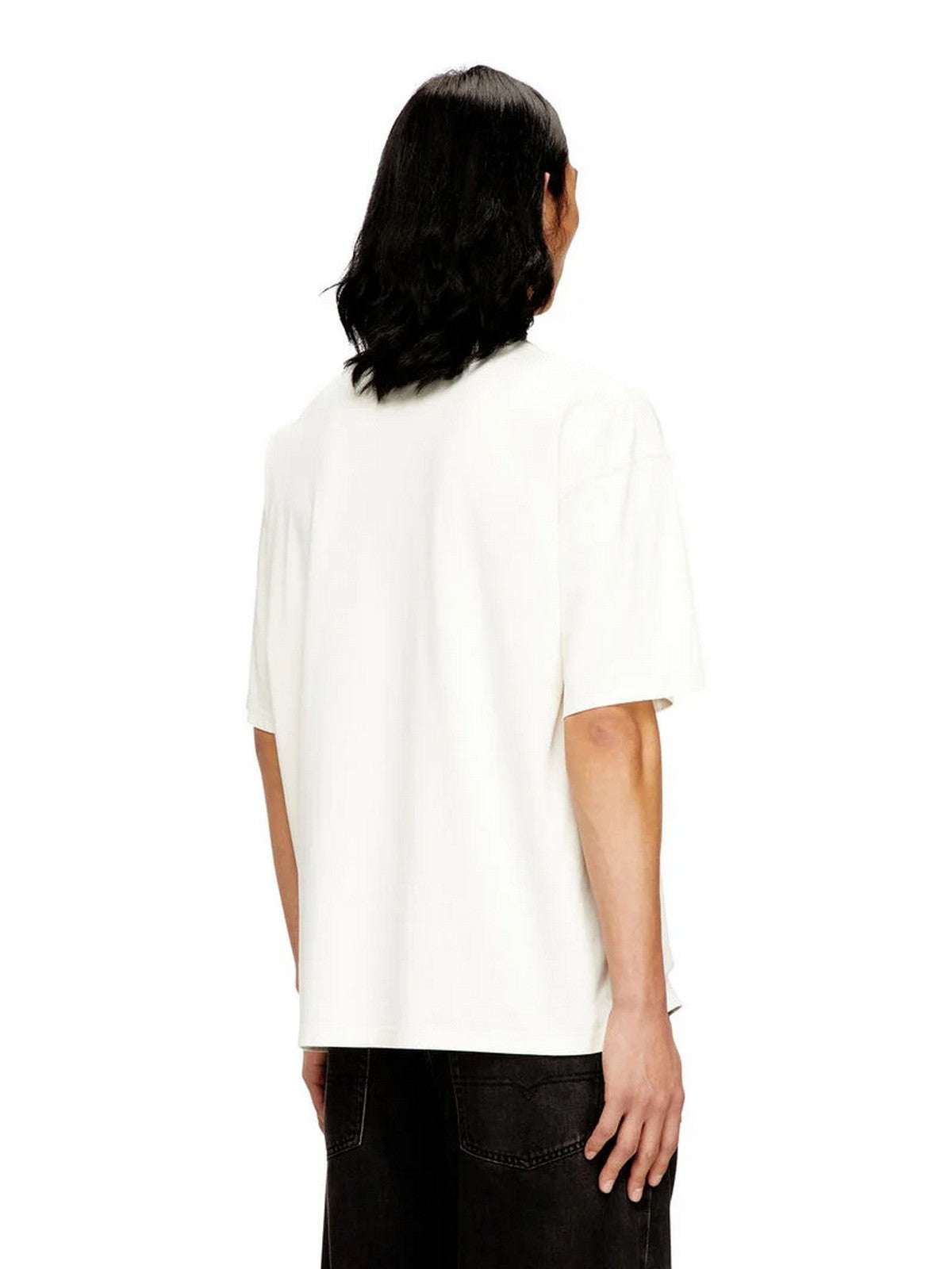 DIESEL T-shirt Uomo T-BOXT-N14 MAGLIETTA Avorio - A13049 0DQAU 141A