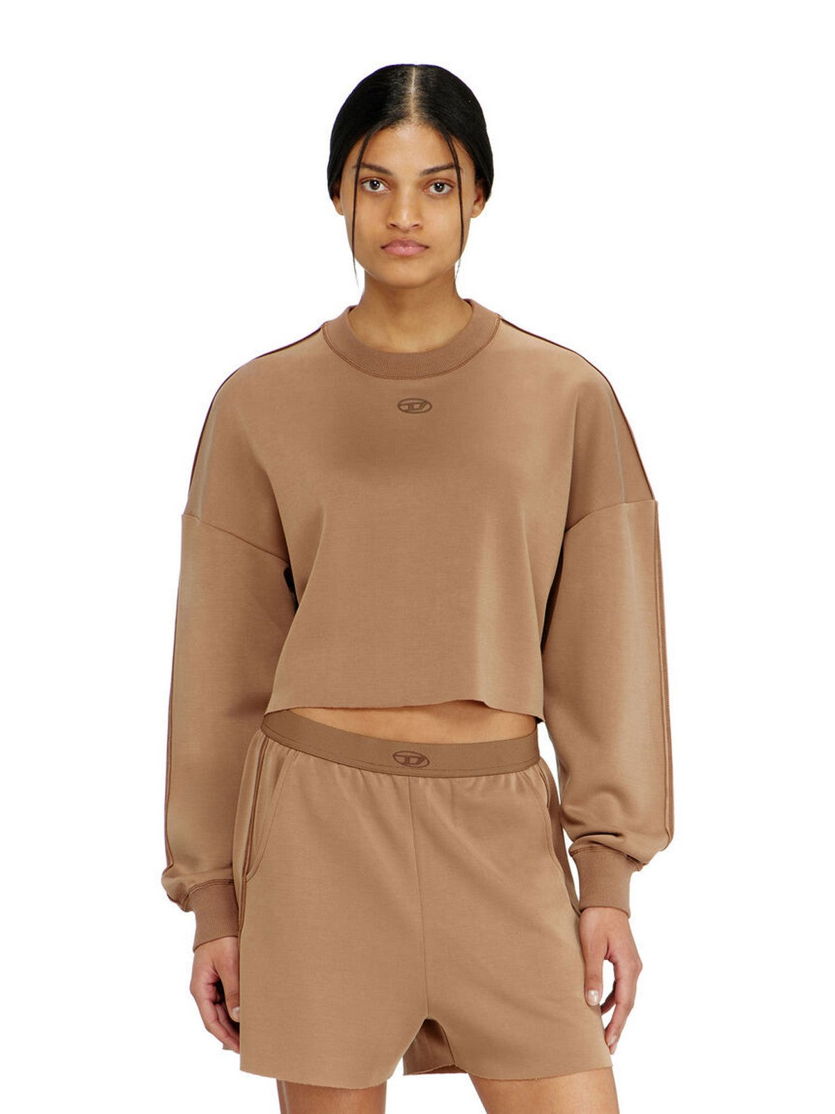DIESEL Felpa Donna BLAKE-UTLT FELPA HOMEWEAR Marrone - A22307 0TJBU 7FM