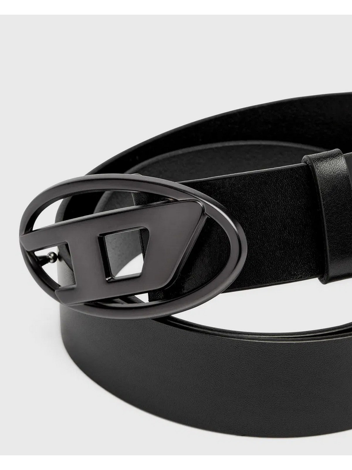 DIESEL Cintura Unisex OVAL D LOGO B-1DR BELT Nero - X08516 P8139 T8013 gioboutiqueweb