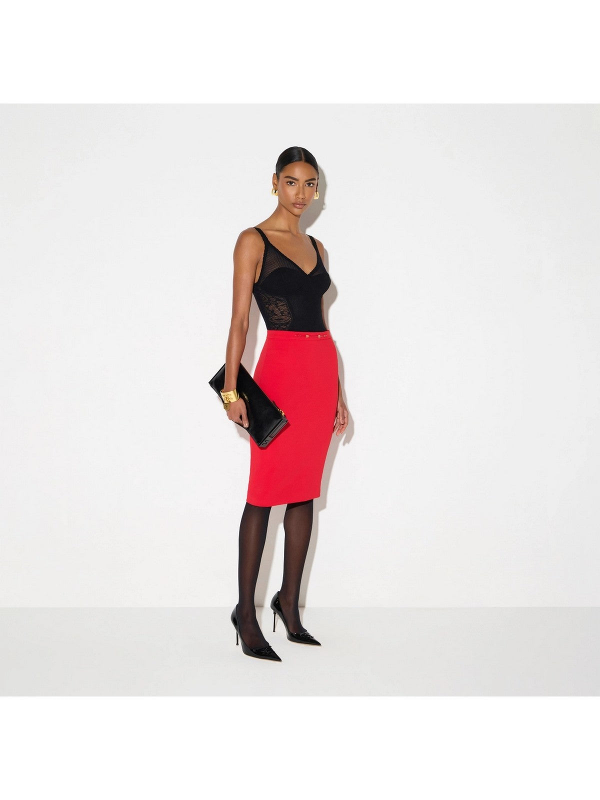 ELISABETTA FRANCHI Gonna Donna RED PASSION- GO22366E2 CG5