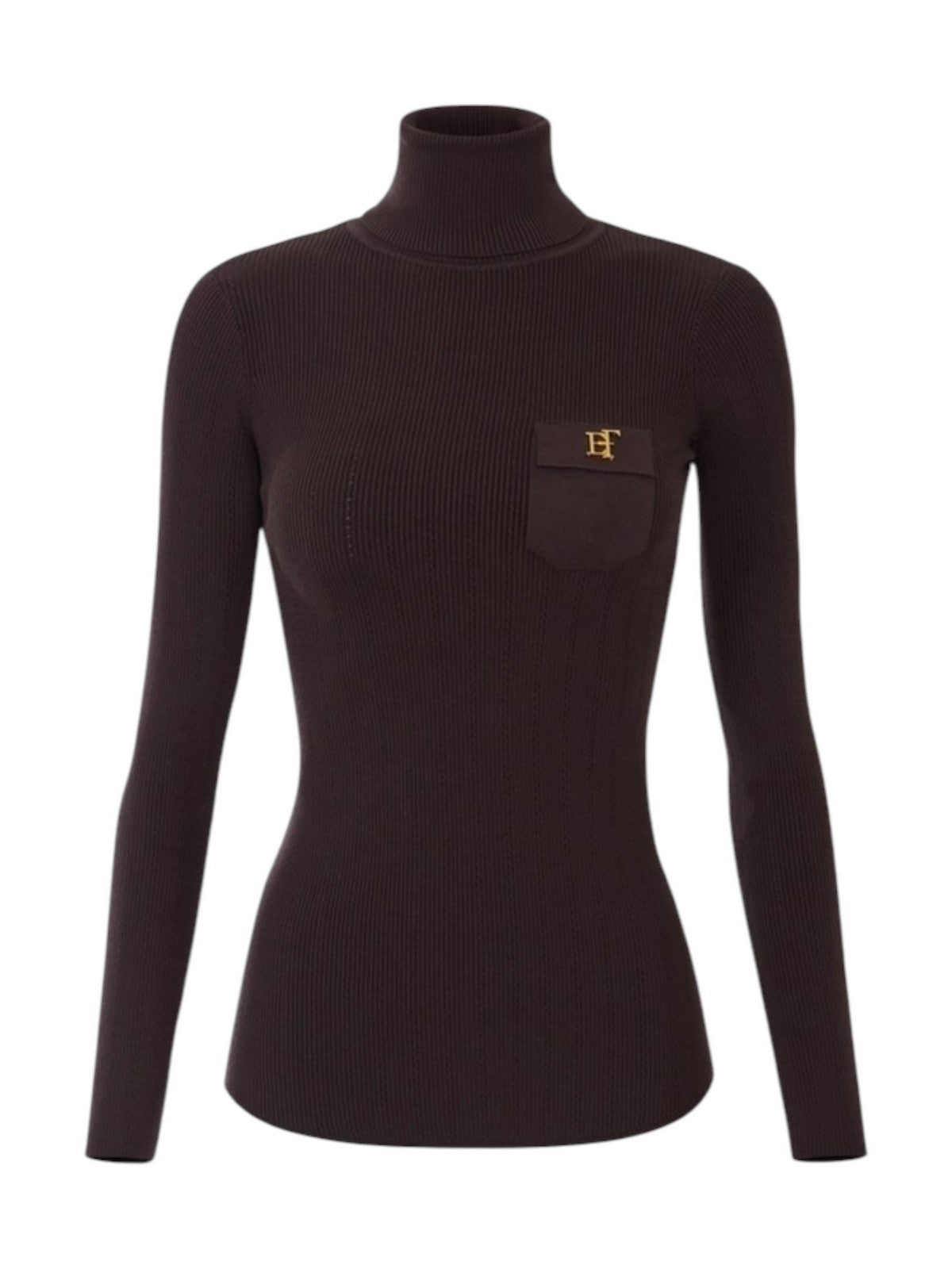 ELISABETTA FRANCHI Maglione Donna DARK CHOCOLATE - MK05B66E2 EV9