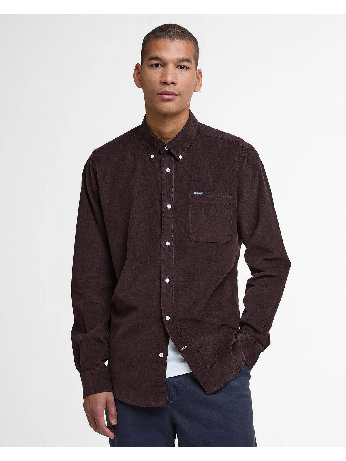 BARBOUR Camicia Uomo RAMSEY Dark Oak - MSH5001 BR17