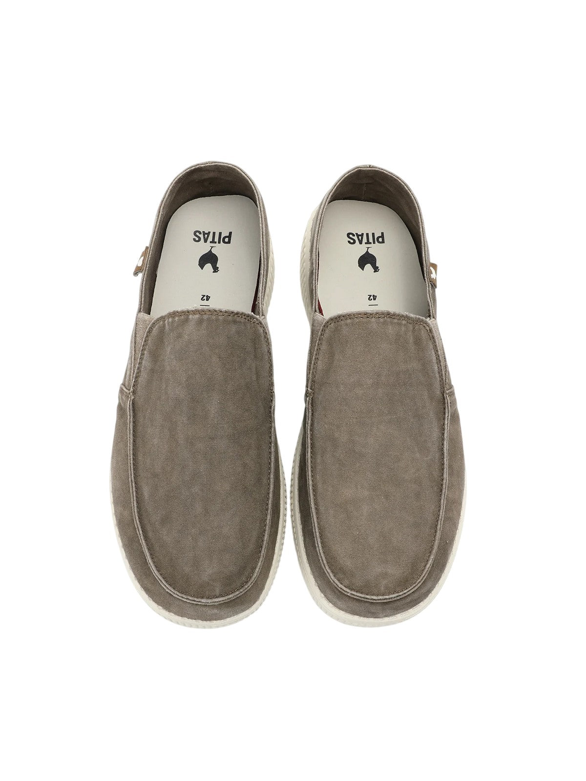 Pitas Scarpa Slip On Washed Taupe W10-SOW 27-TAUPE