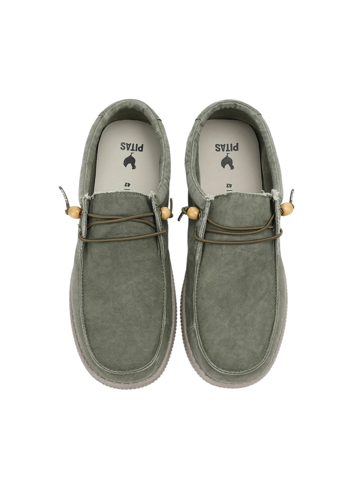 Pitas Scarpa Wallabi Washed Kaki W10-WLW 14-KAKI