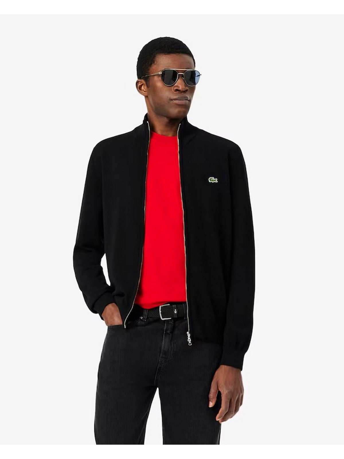 LACOSTE Cardigan Uomo AH1957 031 Nero