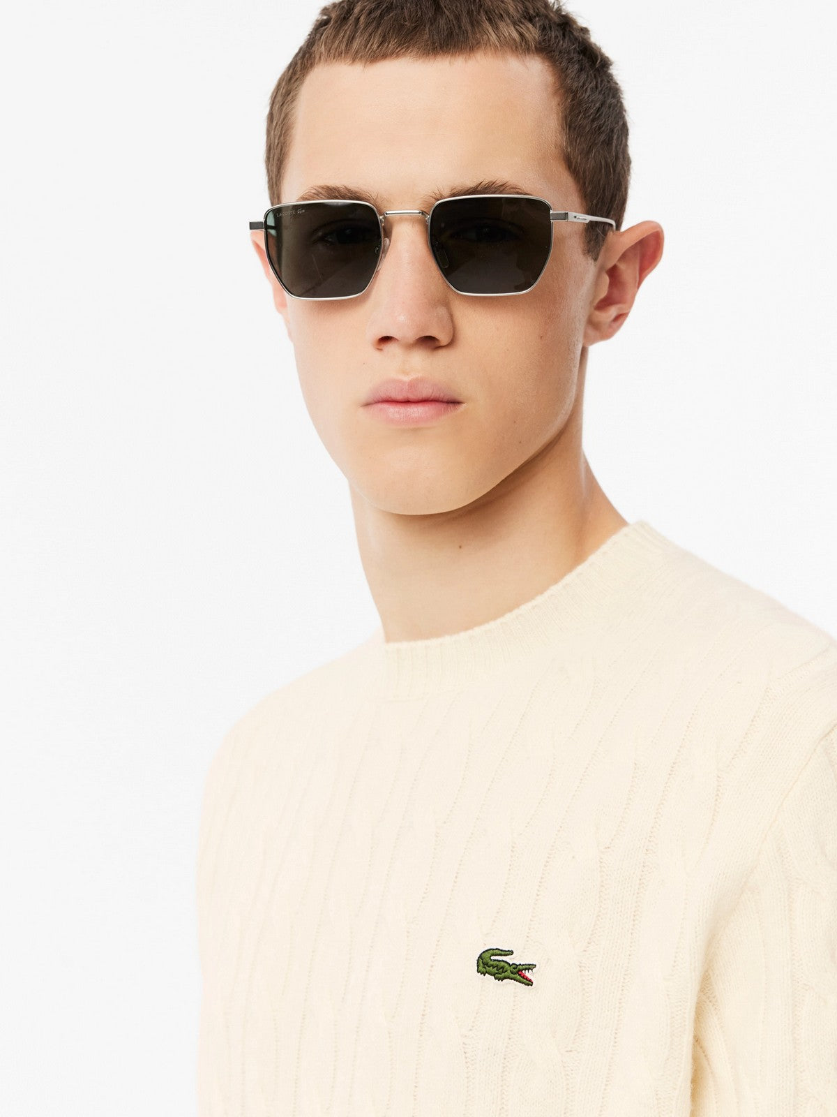 LACOSTE Maglione Uomo AH2924 XFJ Beige gioboutiqueweb