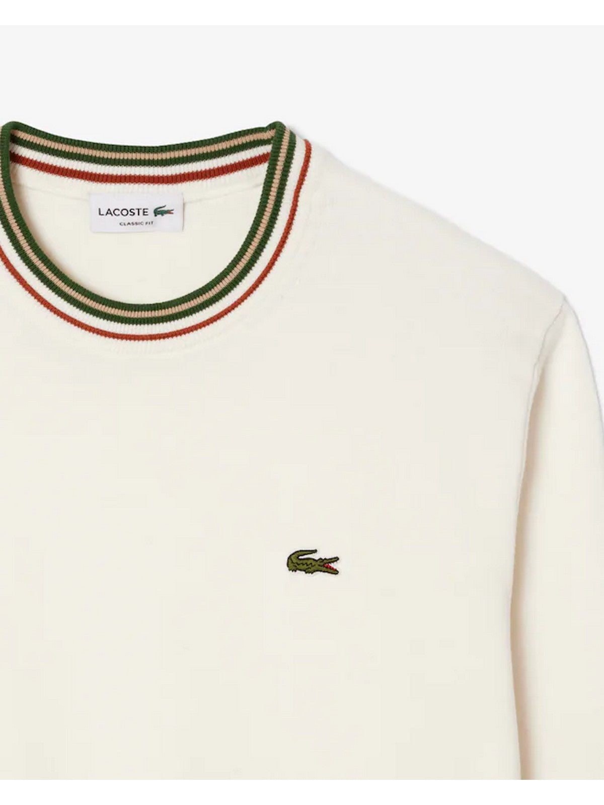 LACOSTE Maglione Uomo AH5158 X0N PANNA