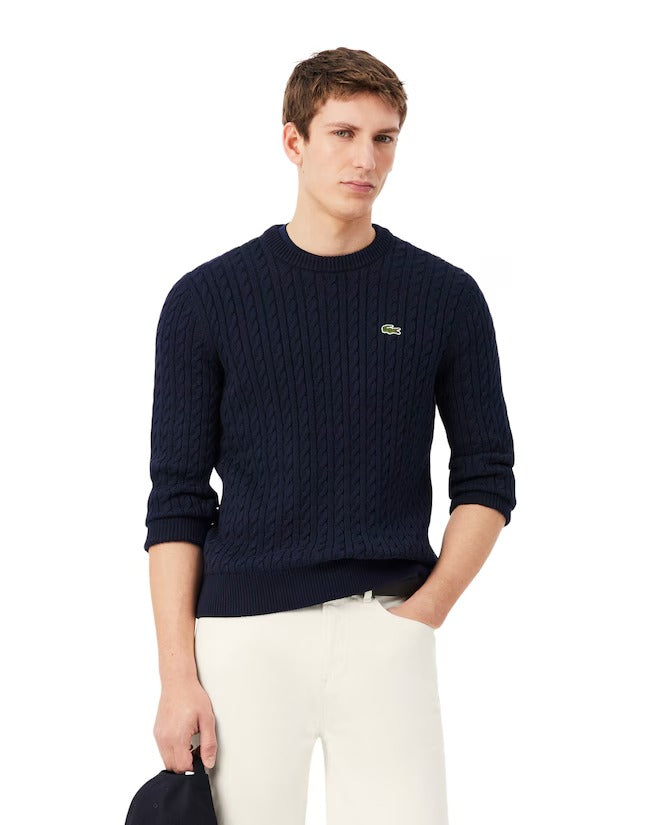LACOSTE Maglione Uomo Navy Blu - AH7627 802