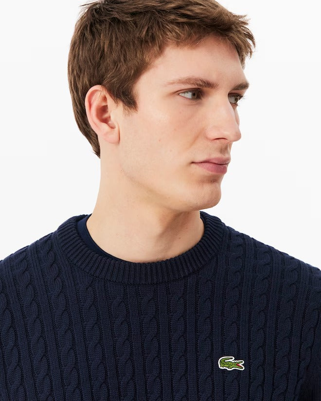 LACOSTE Maglione Uomo Navy Blu - AH7627 802