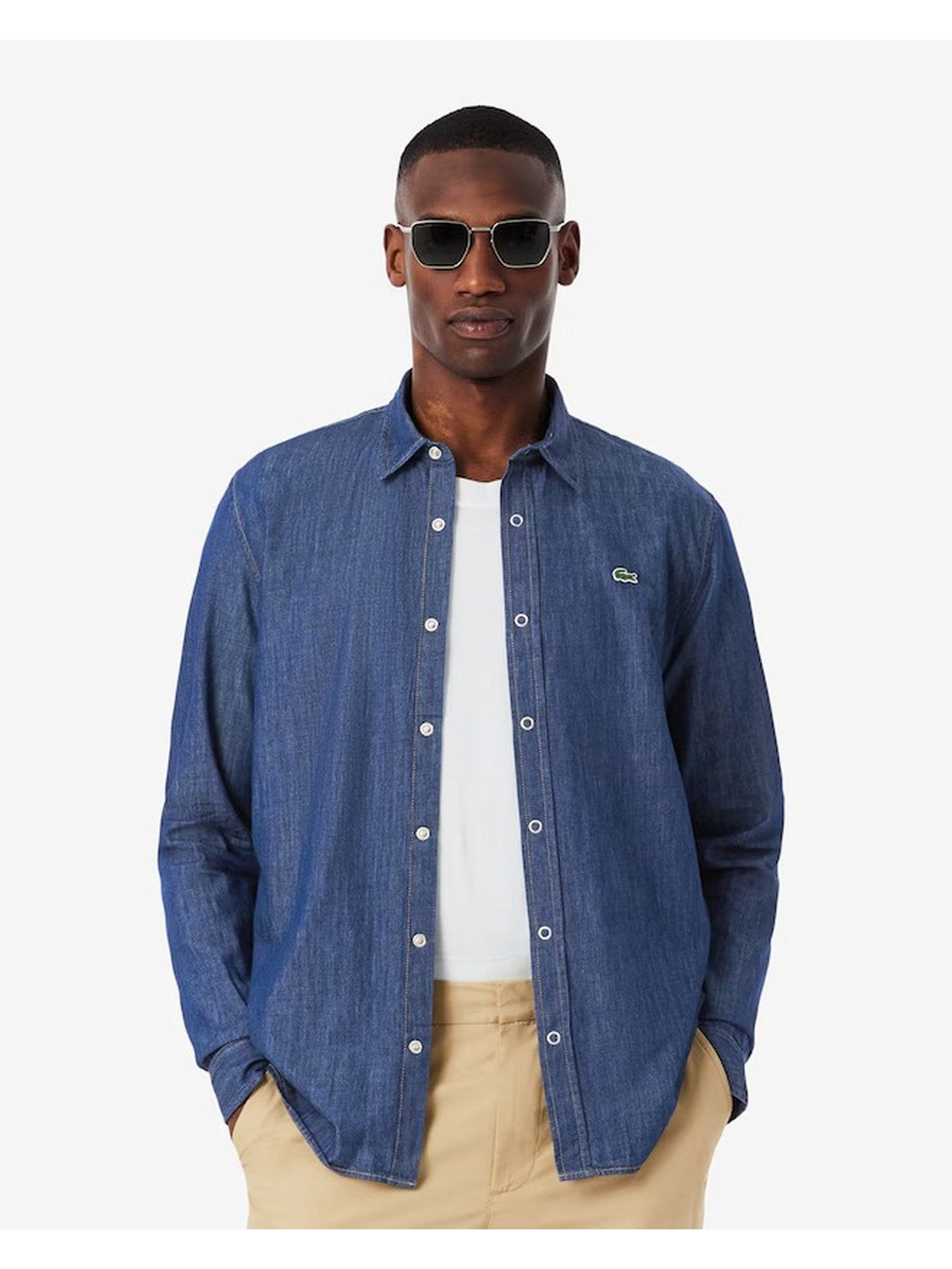 LACOSTE Camicia Uomo Azzurro - CH9084 MK9