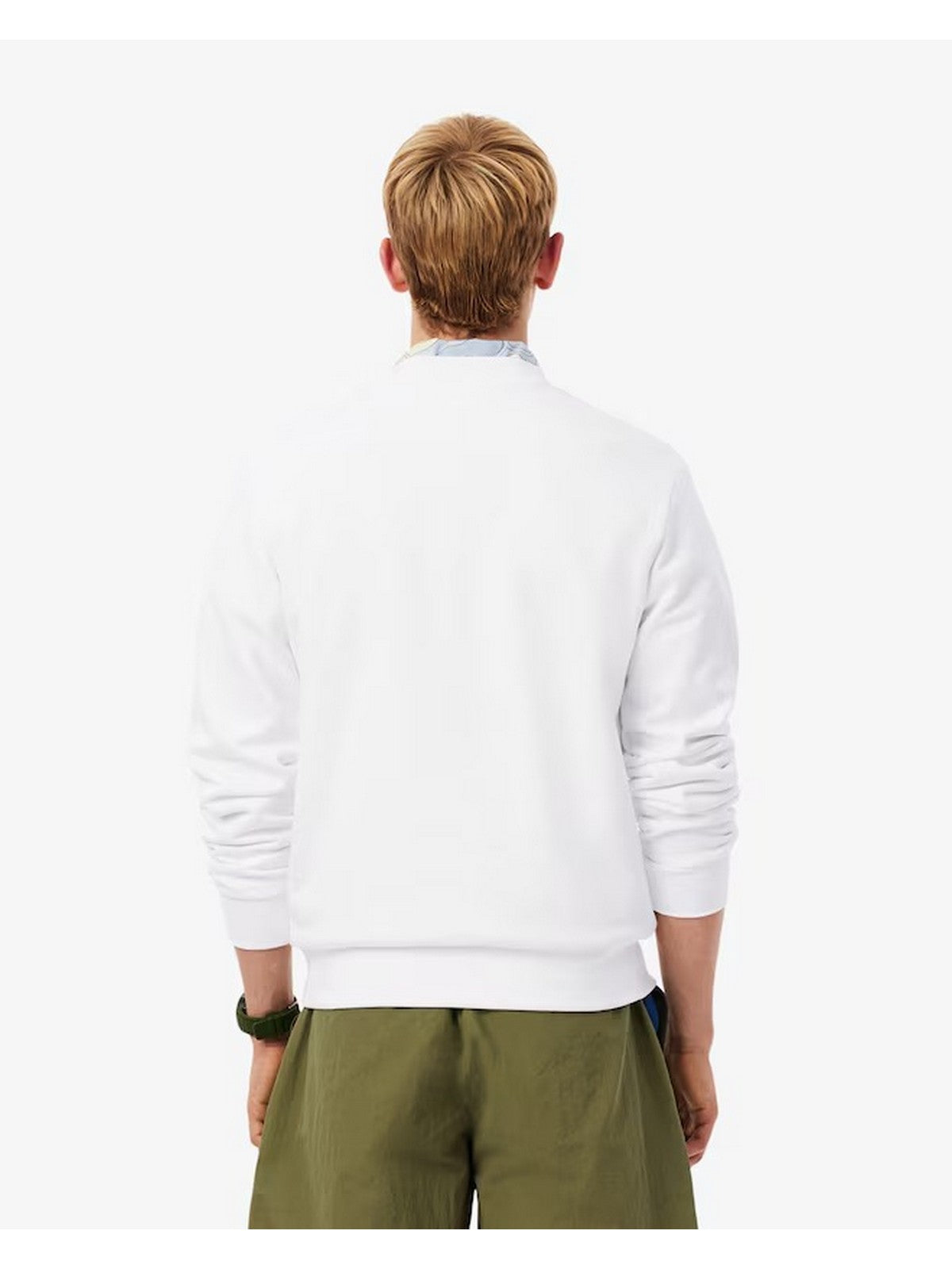 LACOSTE Felpa Uomo SH9801 001 Bianco gioboutiqueweb