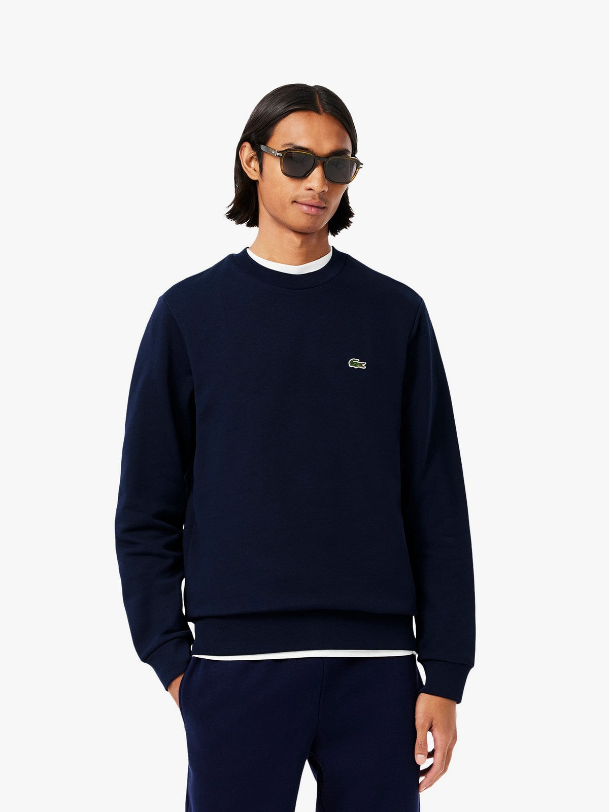 LACOSTE Felpa Uomo SH9801 166 Blu