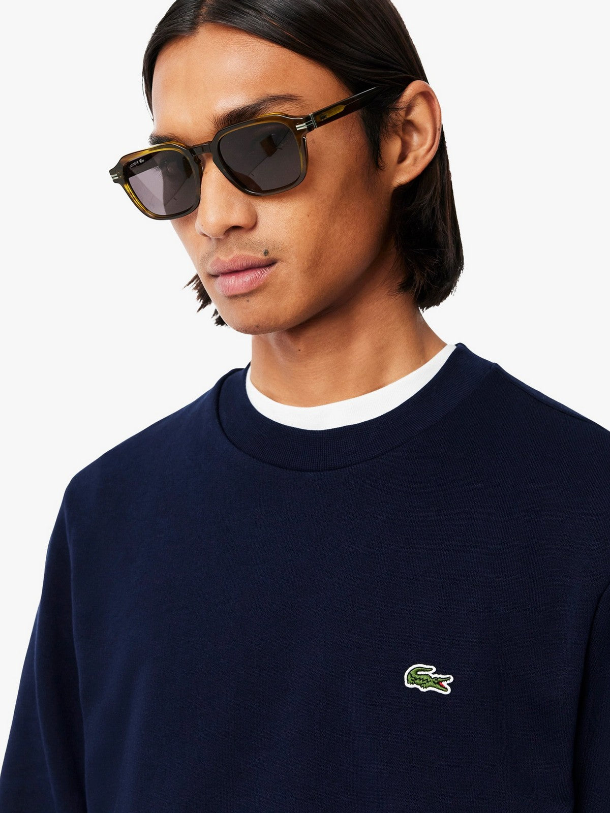 LACOSTE Felpa Uomo SH9801 166 Blu