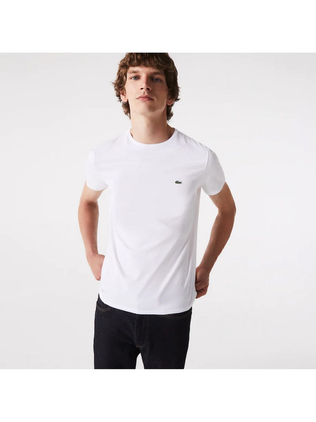 LACOSTE T-shirt Uomo TH6709 001 Bianco
