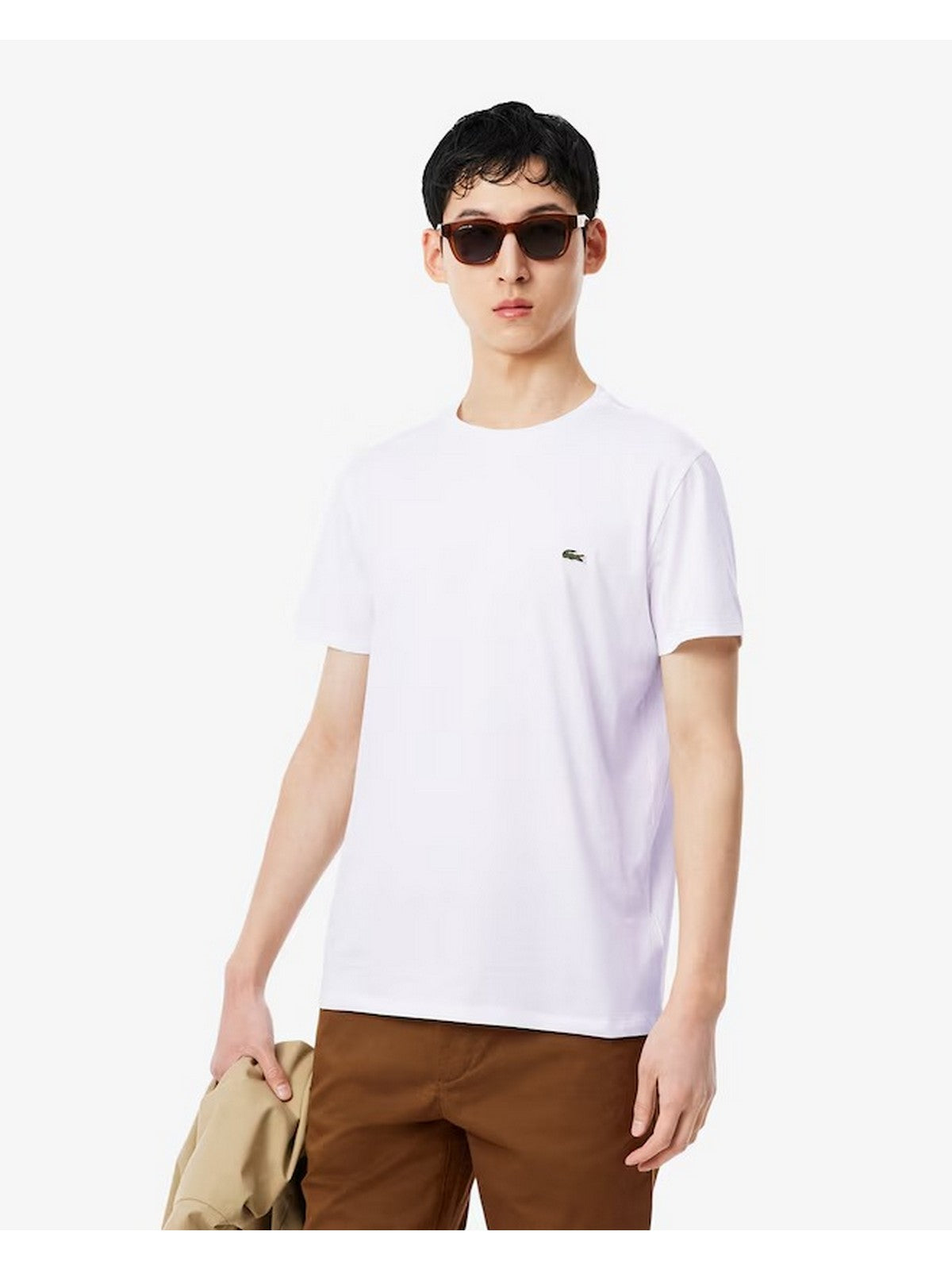 LACOSTE T-shirt Uomo TH6709 001 Bianco