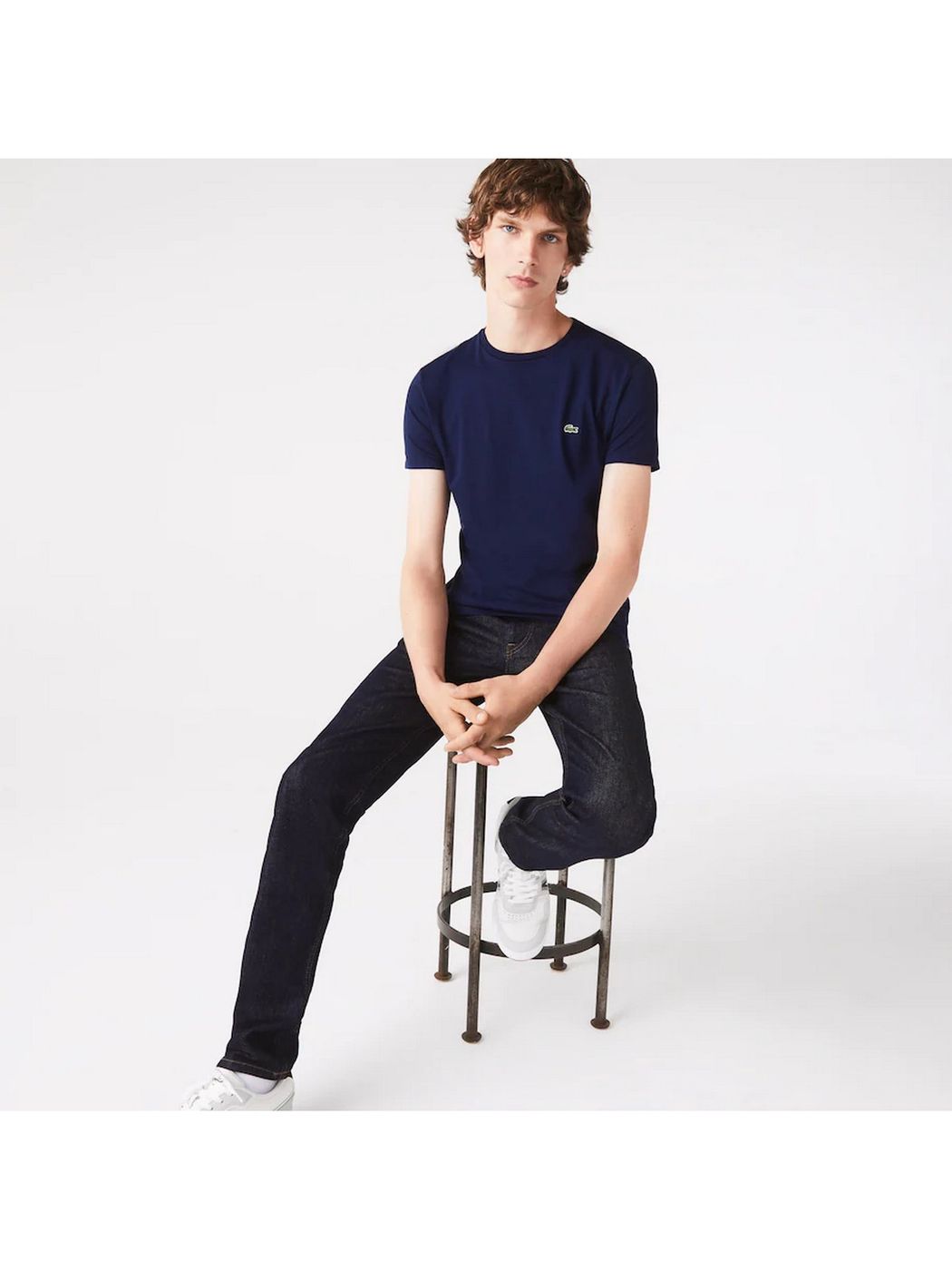 LACOSTE T-shirt Uomo TH6709 166 Blu