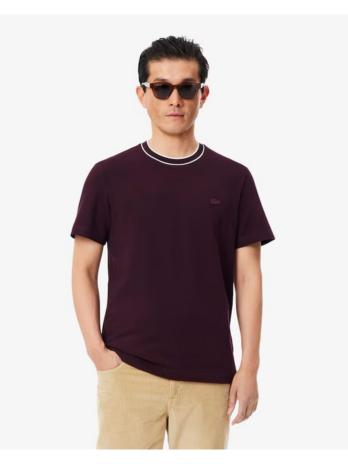LACOSTE T-shirt Uomo Marrone - TH8174 3KE