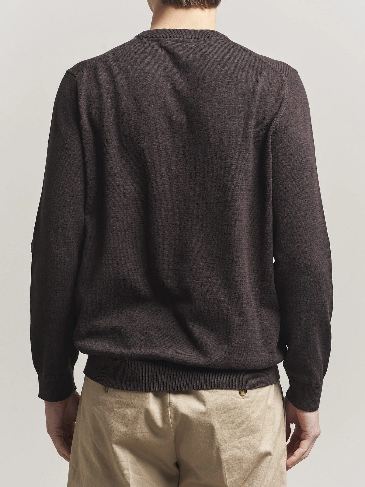 LACOSTE Maglia Uomo AH0128 3LA Marrone gioboutiqueweb