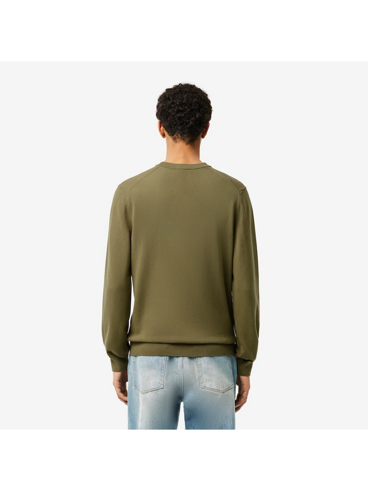 LACOSTE Maglione Uomo AH1985 BMY VERDE MILITARE gioboutiqueweb