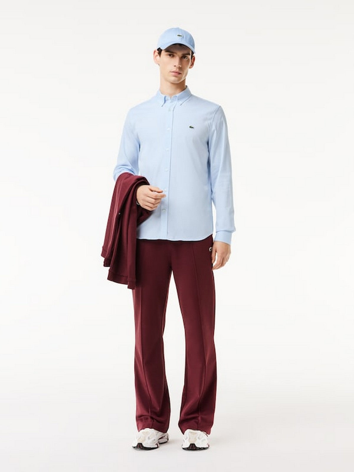 LACOSTE Camicia Uomo CH2933 HBP AZZURRO