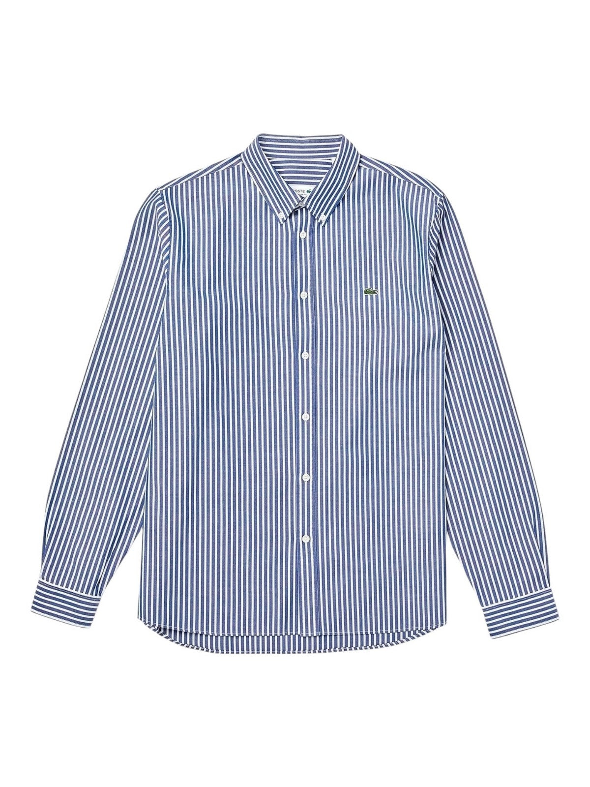 LACOSTE Camicia Uomo CH2936 F6Z BIANCO/AZZURO