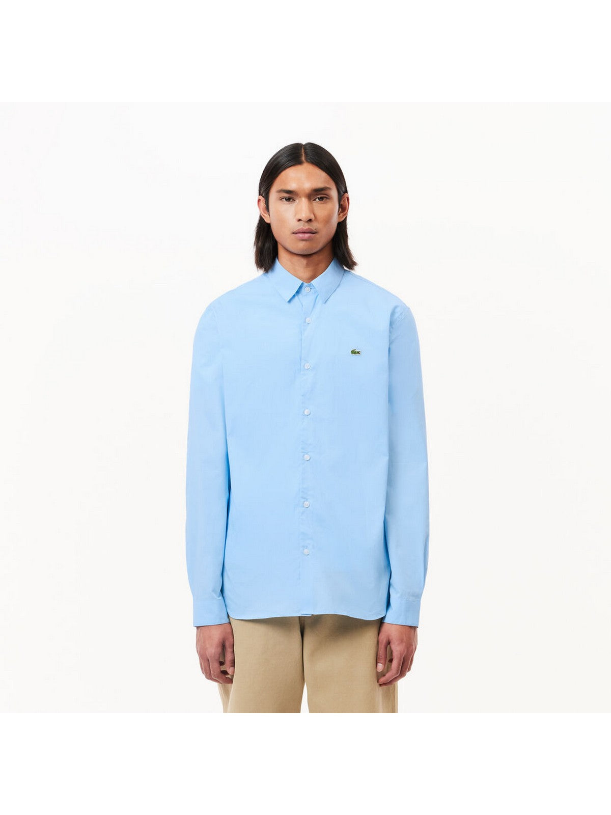 LACOSTE Camicia Uomo CH5620 HBP AZZURRO