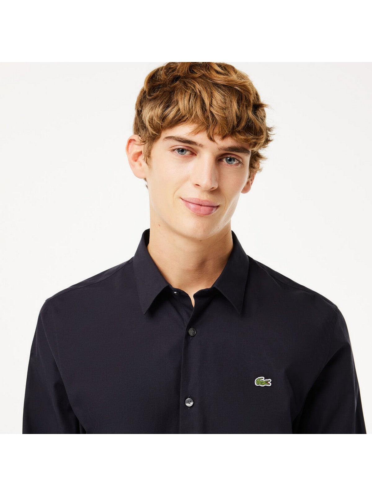 LACOSTE Camicia Uomo CH5620 HDE NAVY BLUE