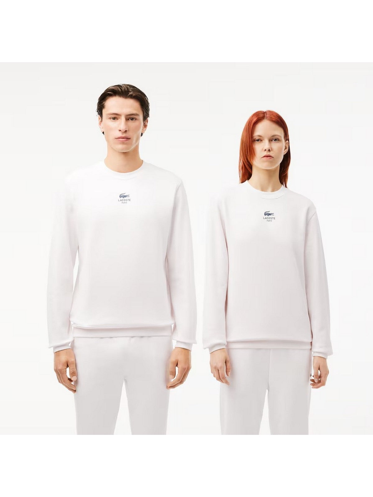 LACOSTE Felpa Uomo SH2736 70V Bianco