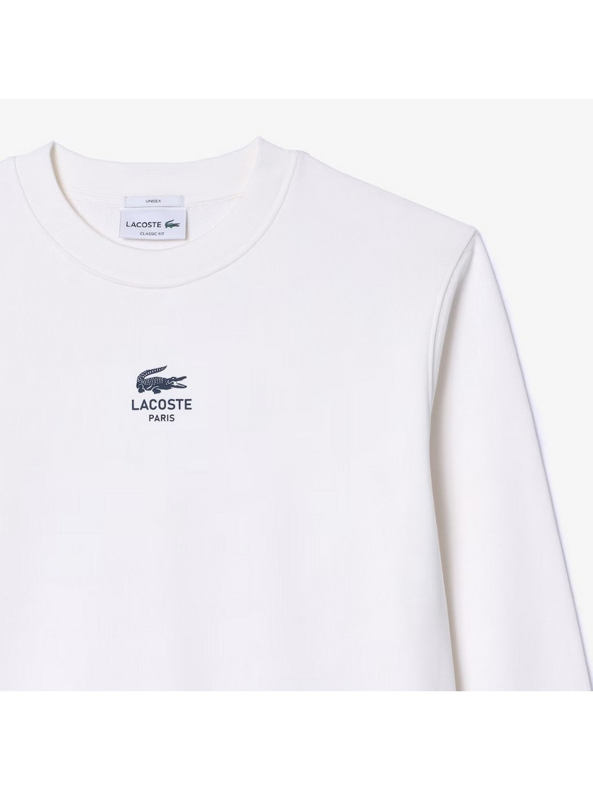 LACOSTE Felpa Uomo SH2736 70V Bianco