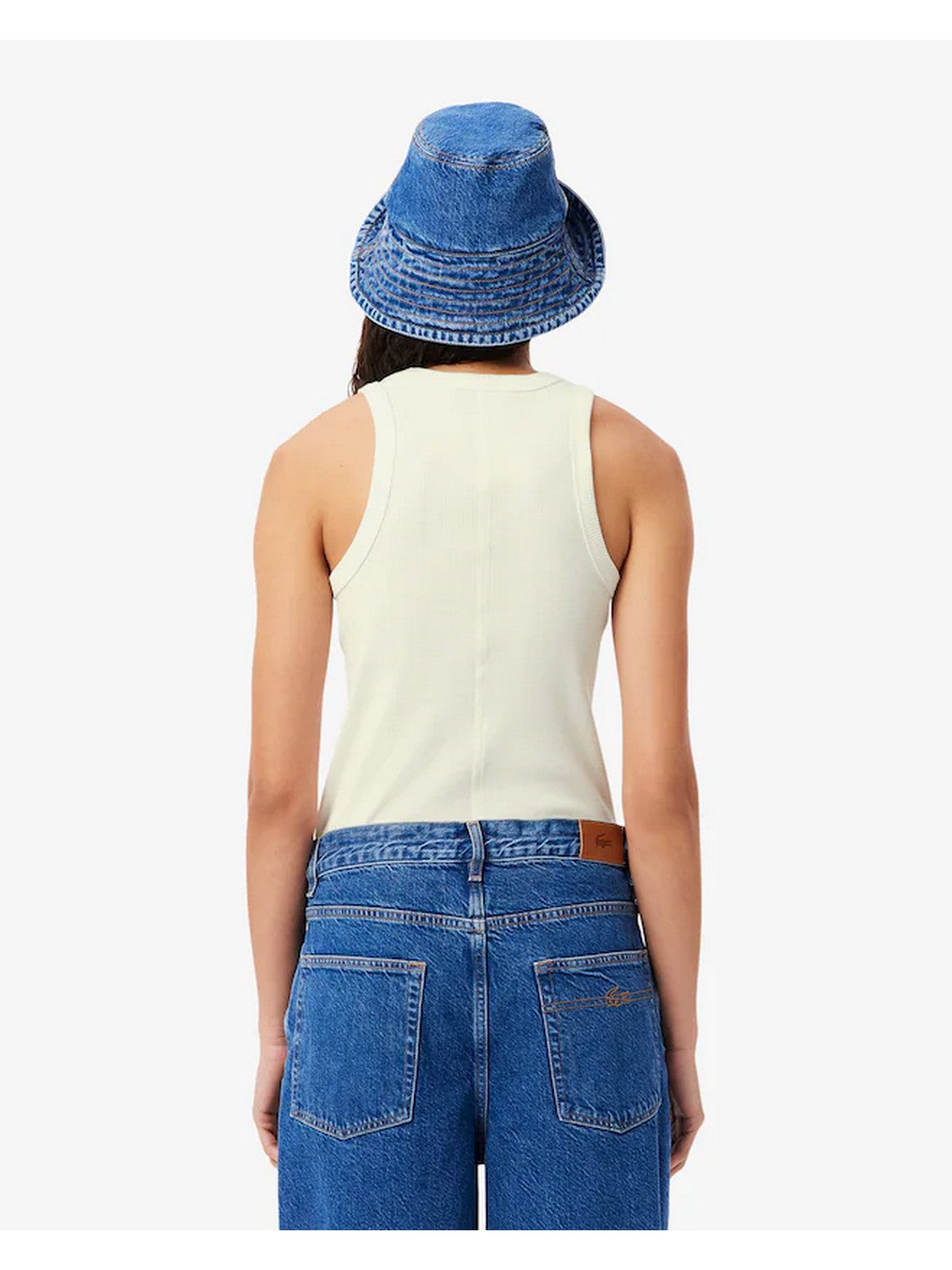 LACOSTE T-shirt Donna TF5388 70V Bianco gioboutiqueweb