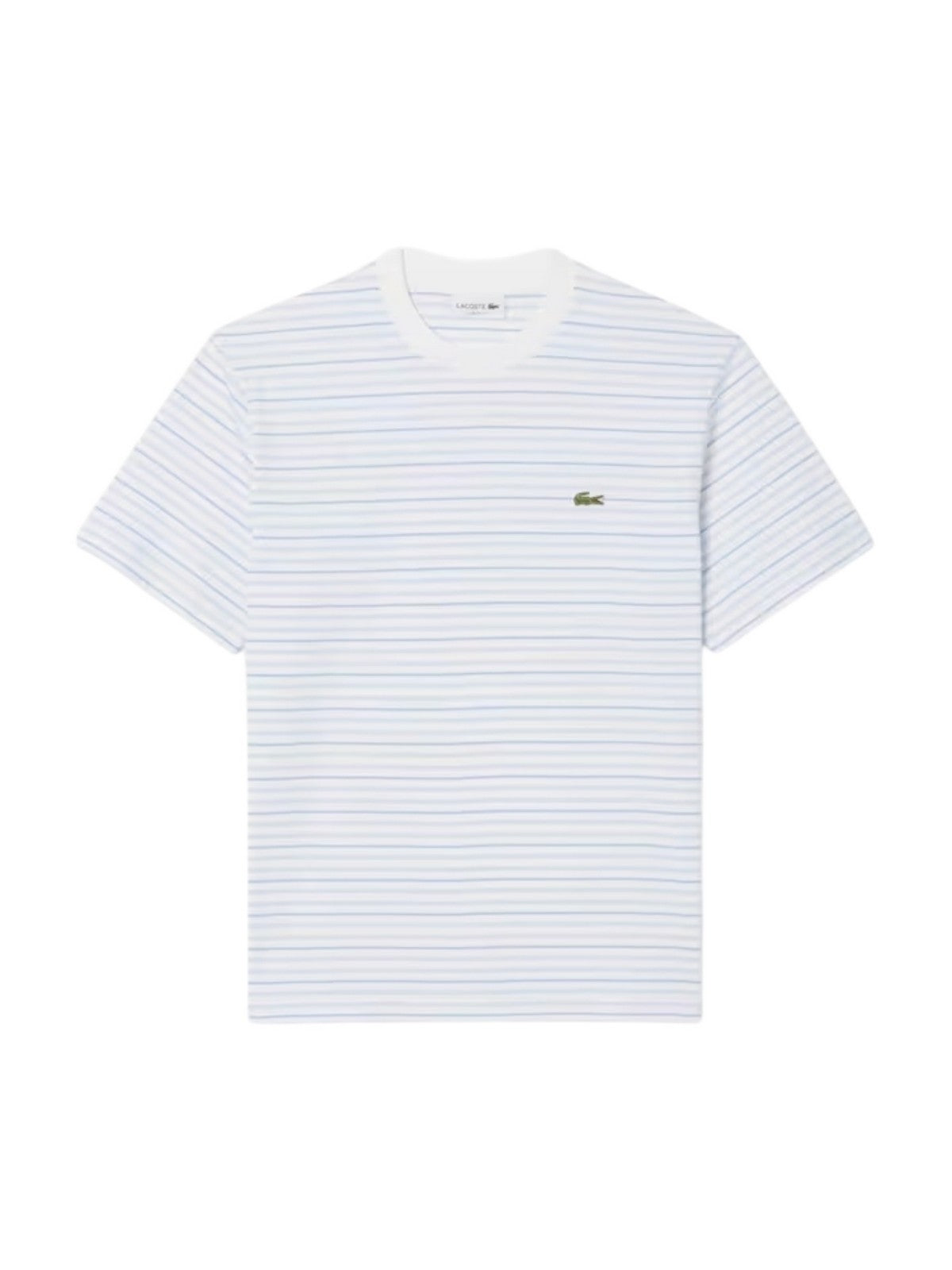 LACOSTE T-shirt Uomo TH0874 WB5 BLU CHIARO/BIANCO gioboutiqueweb