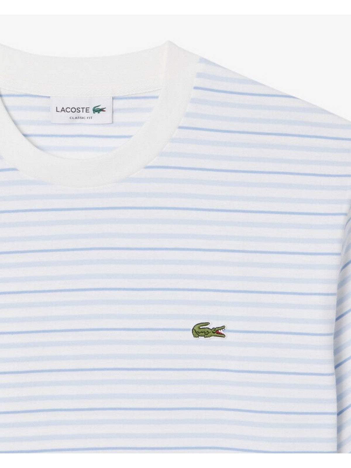 LACOSTE T-shirt Uomo TH0874 WB5 BLU CHIARO/BIANCO gioboutiqueweb