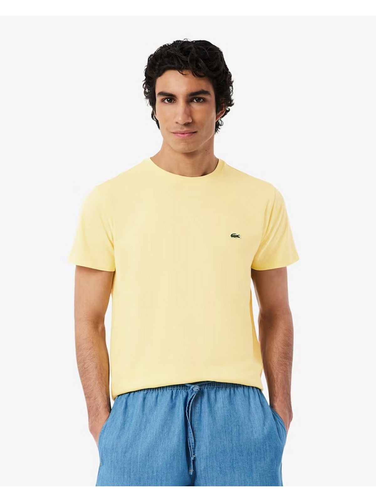 LACOSTE T-shirt Uomo TH6709 107 Giallo gioboutiqueweb