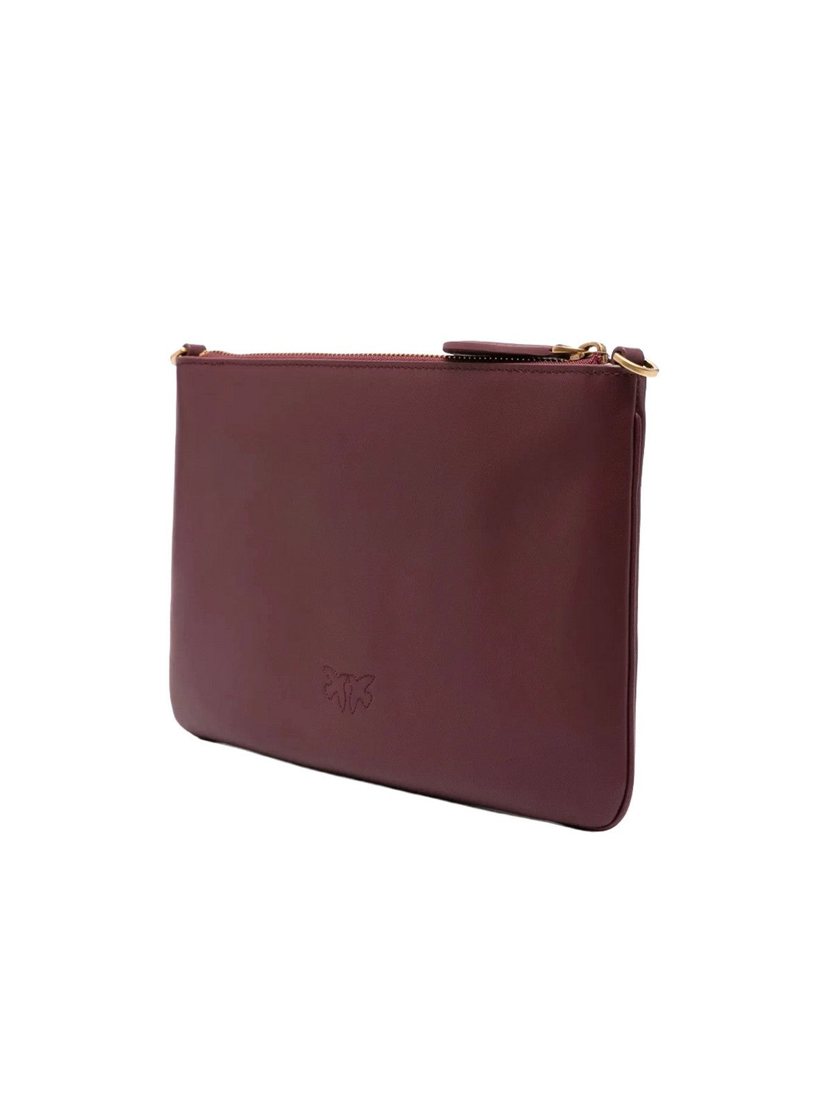 PINKO Borsa Donna FLAT CLASSIC VITELLO SETA RIBES INTENSO-ANTIQUE GOLD - 100455-A0F1 WW5Q