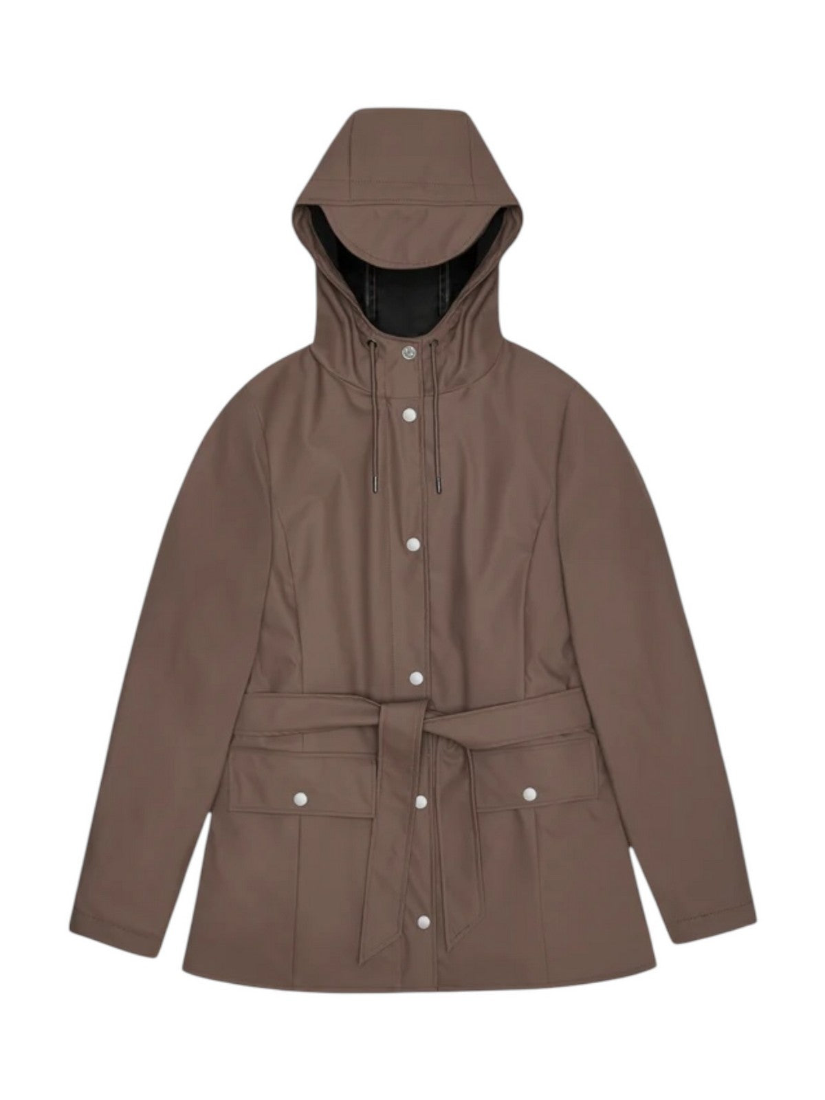 RAINS Giubbino Donna Curve Jacket W3 12100 110 Shade Marrone