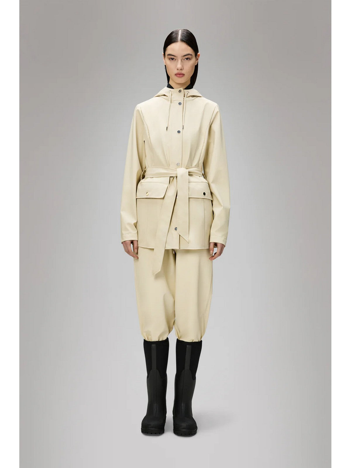 RAINS Giubbino Donna Curve Jacket W3 12100 26 Dune Beige
