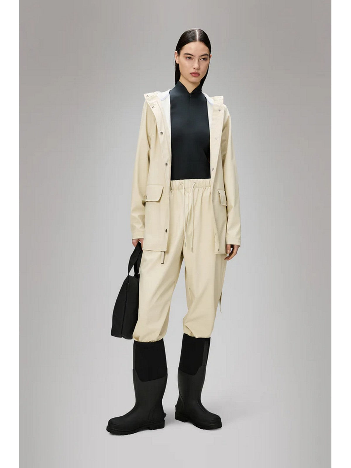RAINS Giubbino Donna Curve Jacket W3 12100 26 Dune Beige