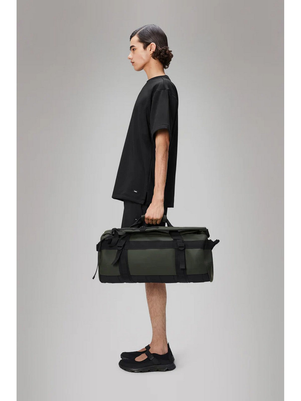RAINS Borsone Unisex adulto Texel Duffel Bag Small W3 13480 03 Green Verde