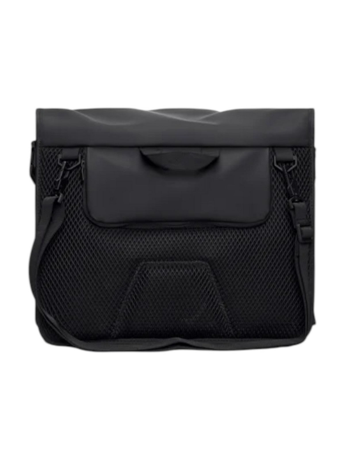 RAINS Borsa Unisex adulto Trail Rolltop Messenger Bag 14490 01 Black Nero
