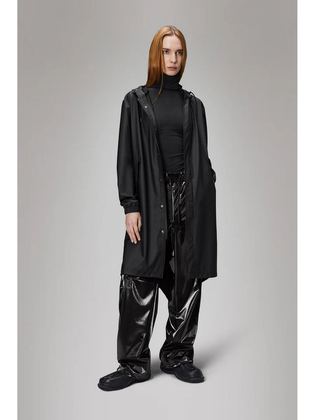 RAINS Giubbino Unisex adulto Fishtail Parka 18140 BLA BLACK