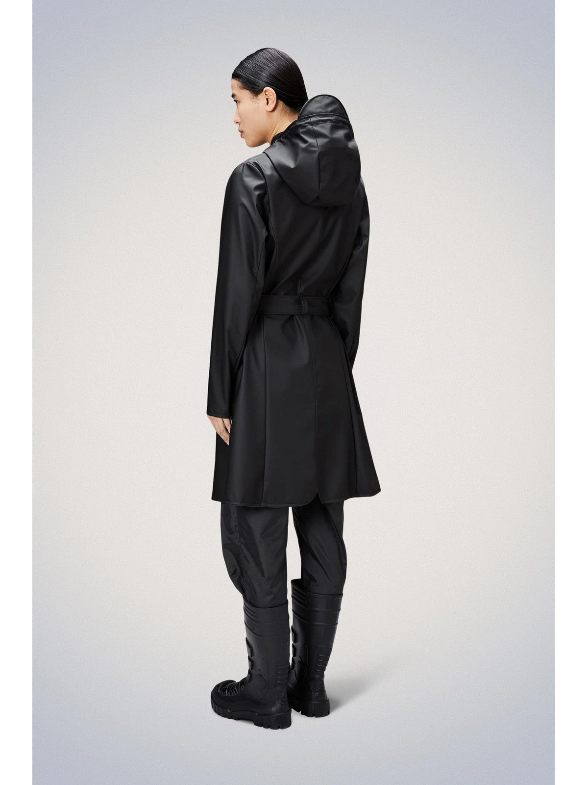 RAINS Giubbino Donna Curve W Jacket W3 18130 01 Black Nero