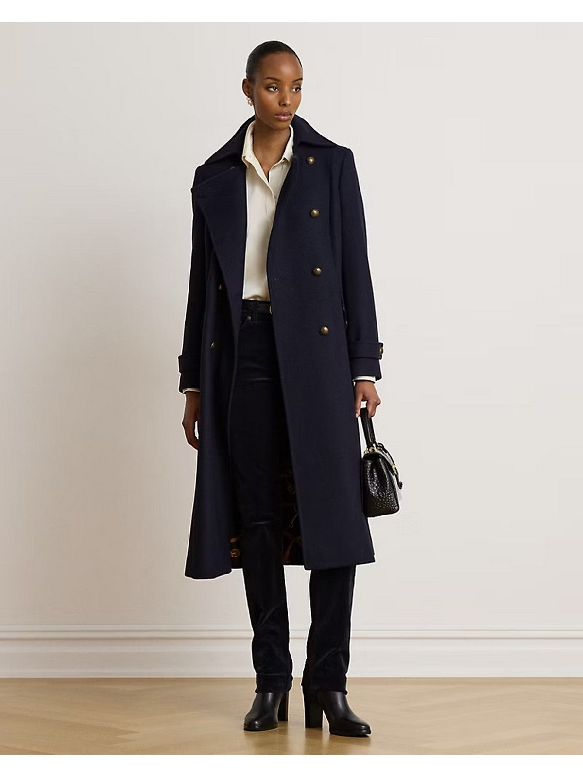 LAUREN RALPH LAUREN Cappotto Donna TWILL DB 45"-LINED-COAT REGAL NAVY - 297P04150 002