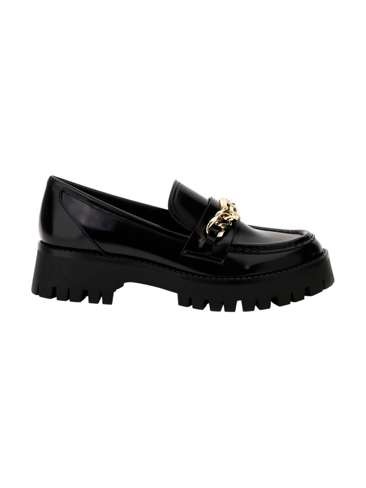 GUESS Mocassino Donna ALMOSTY FLTALM ELE14 BLACK BLACK
