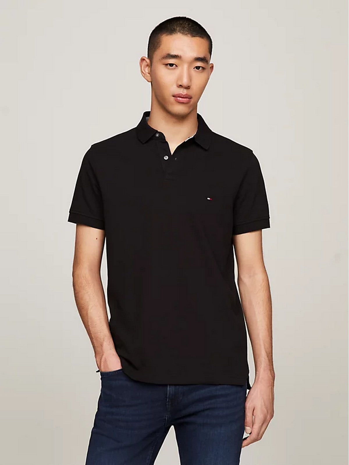 TOMMY HILFIGER T-shirt et polo homme MW0MW17770 BDS Noir