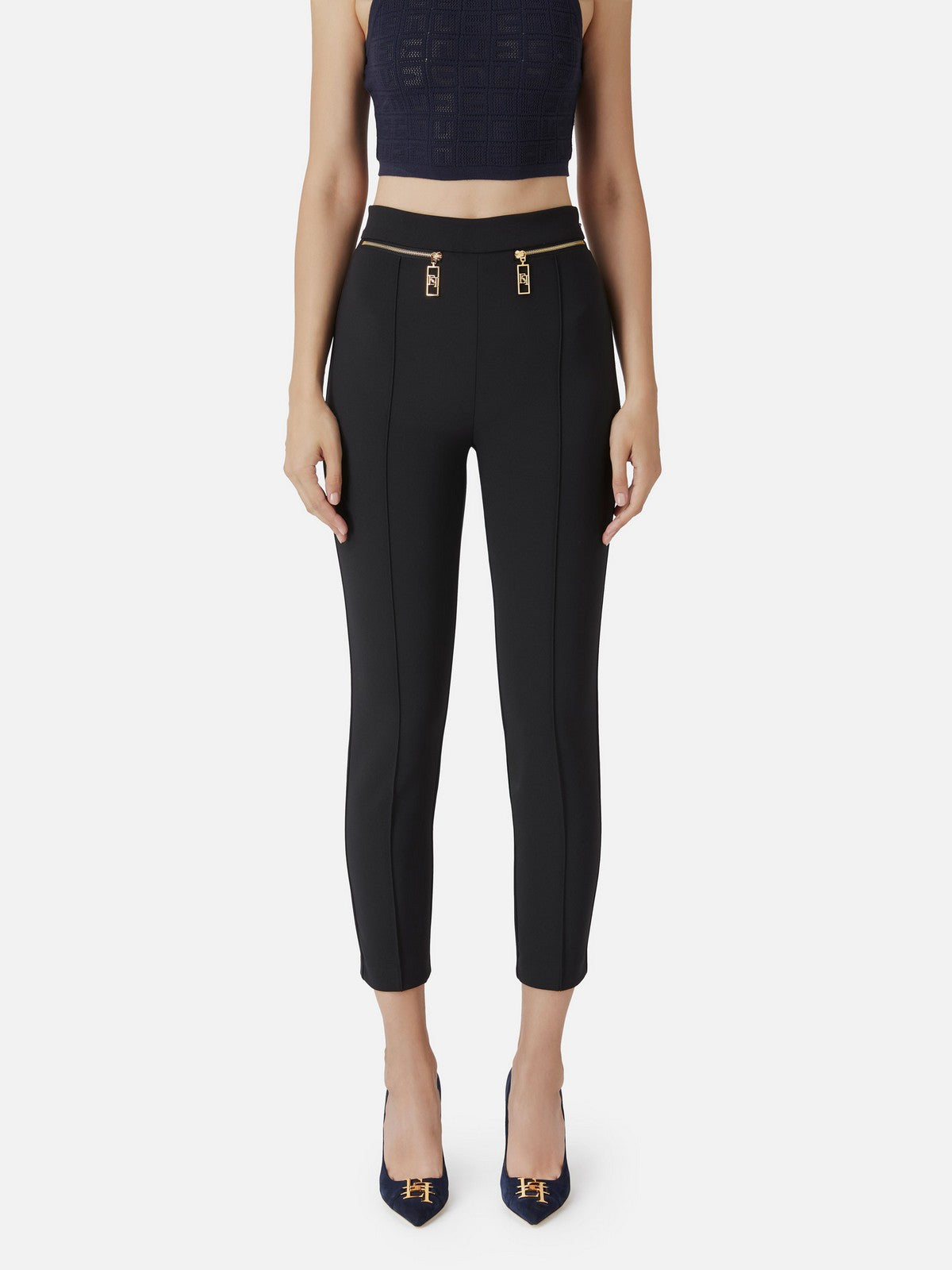 Elisabetta Franchi Pantalone Woman Pa03646E2 110 Black