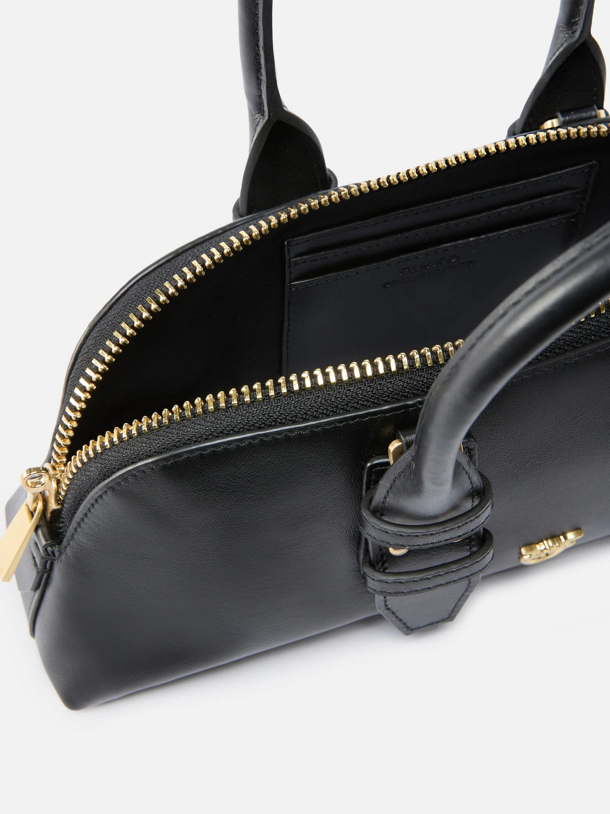 PINKO Borsa Donna BOWLING BAG HORIZONTAL 105334-A0QO Z99V NERO LIMUSINE-MATT GOLD