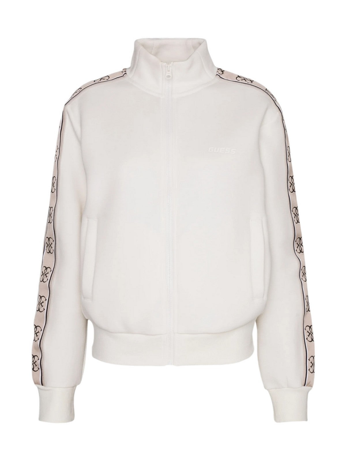 GUESS SPORT Felpa Donna BRITNEY FULL ZIP SWEATSHIRT V2YQ16 KB3P2 G6K5 Beige