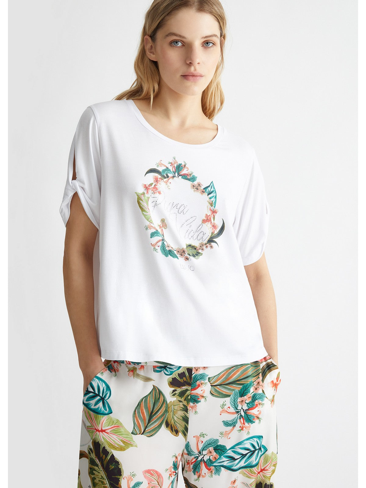 LIU JO BEACHWEAR T-Shirt e Polo Donna  VA4106JS360 T9923 Bianco