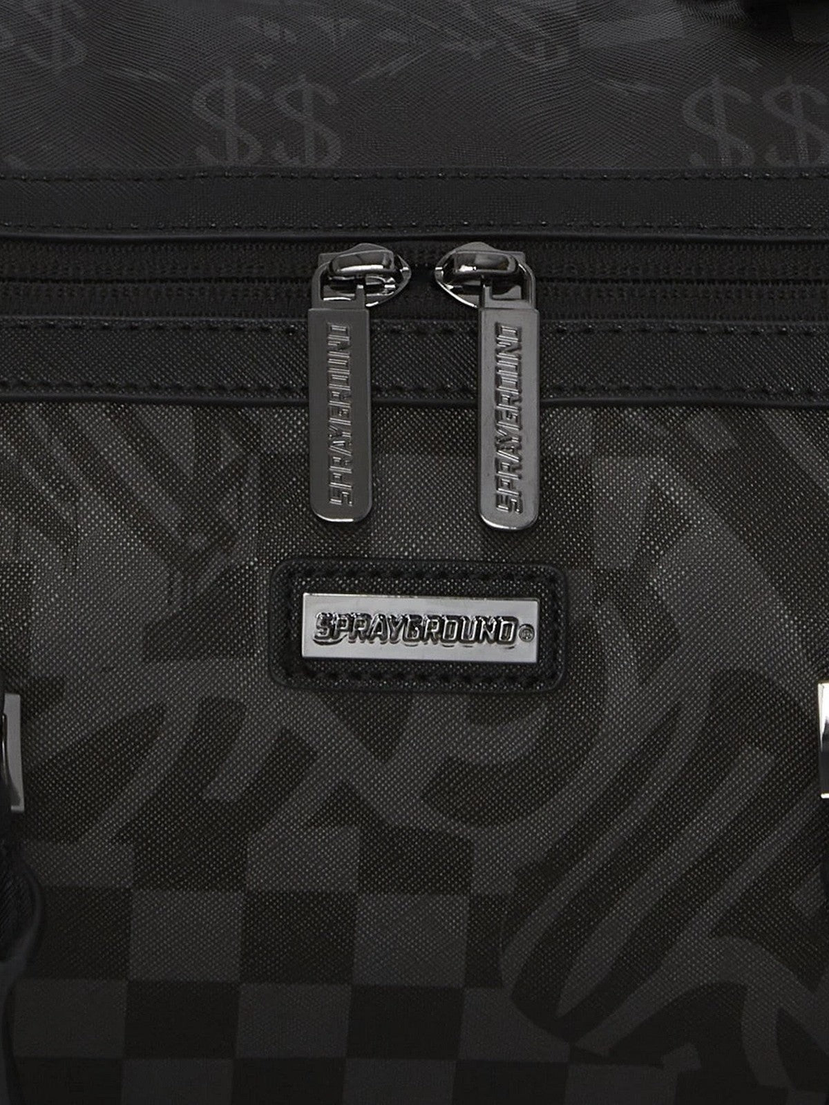 SPRAYGROUND Borsa Uomo 3AM CHECK MINI DUFFEL 910D7503NSZ Grigio gioboutiqueweb